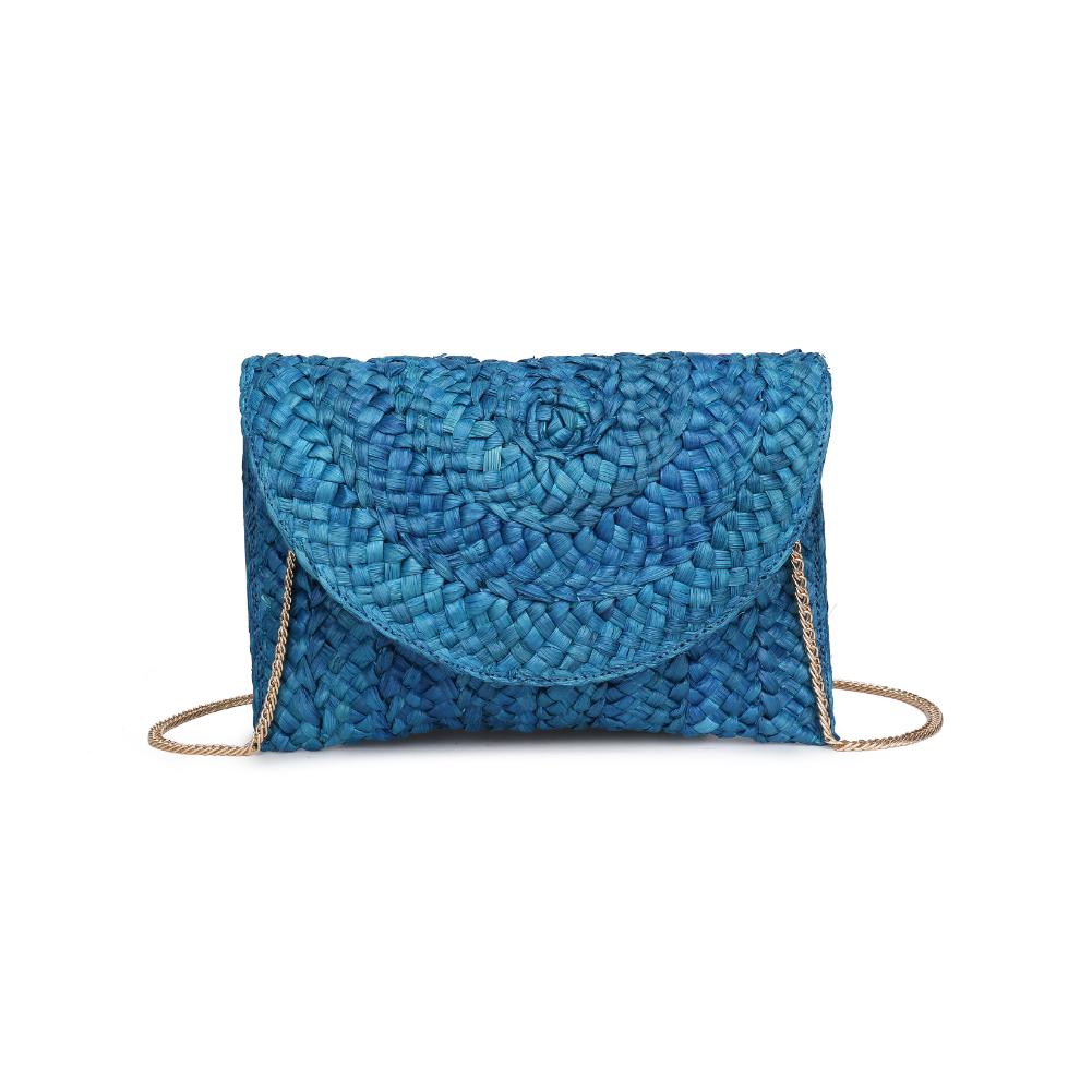 Woman wearing Blue Urban Expressions Aegean Clutch 840611147240 View 5 | Blue