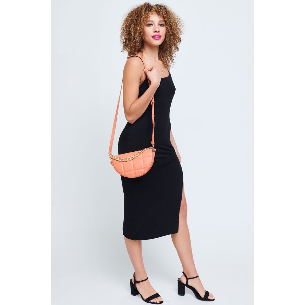 Woman wearing Amber Urban Expressions Natalie Crossbody 840611178640 View 4 | Amber