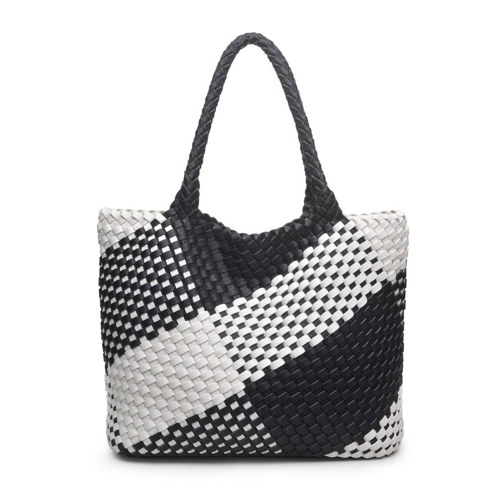 Product Image of Urban Expressions Cebu Tote 840611169587 View 1 | Black White