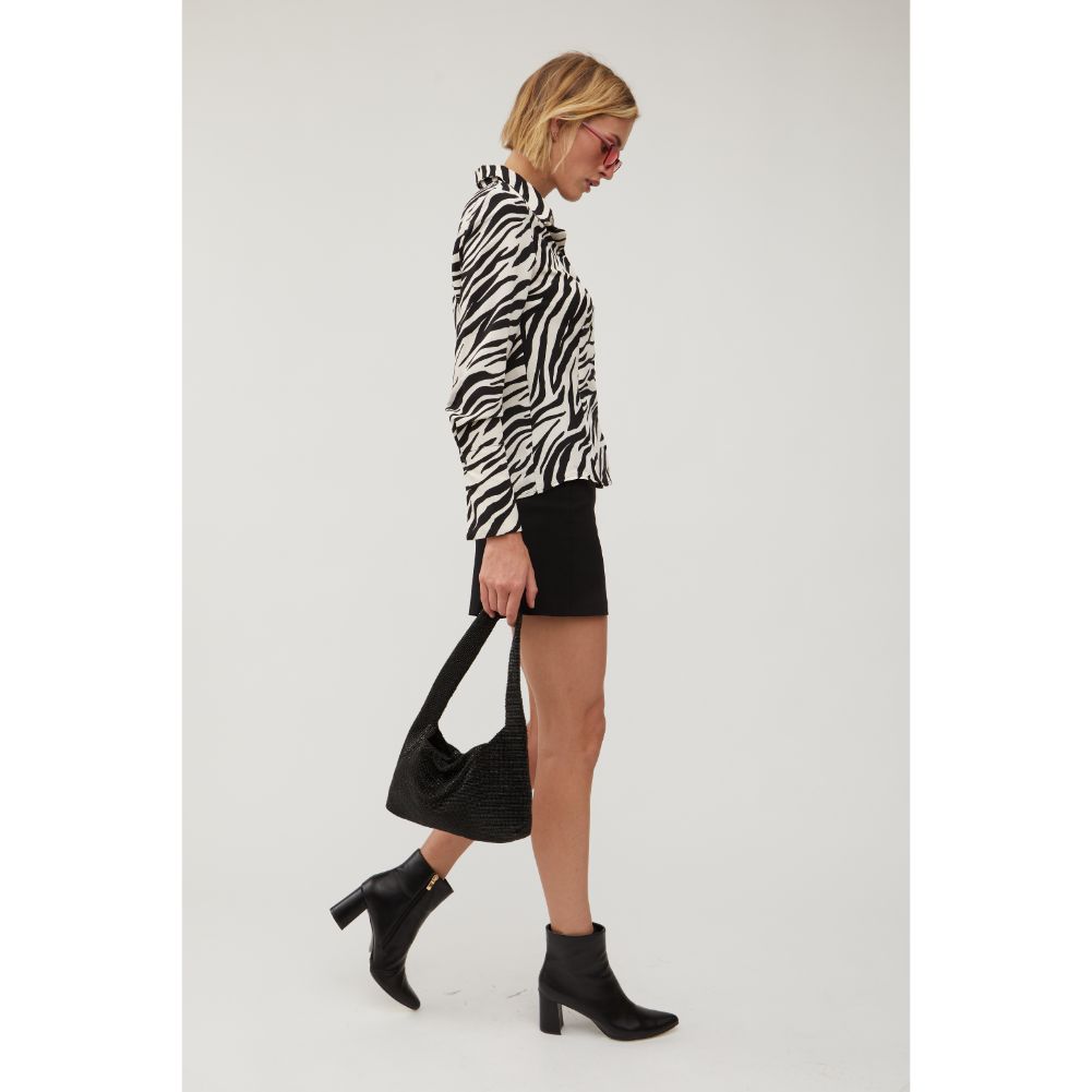 Woman wearing Black Urban Expressions Soraka Evening Bag 840611108395 View 3 | Black