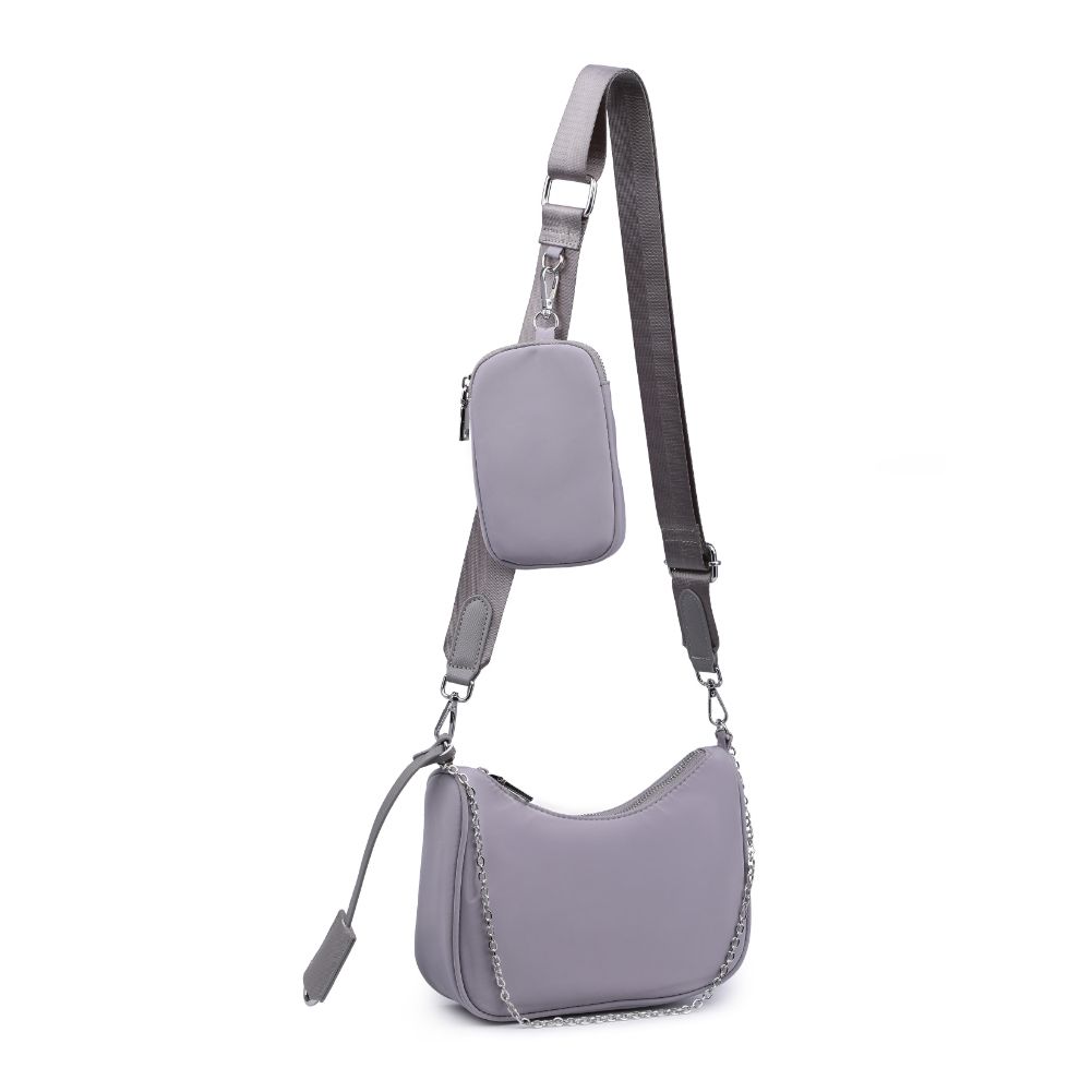 Product Image of Urban Expressions Joss - Nylon Crossbody 840611176813 View 6 | Grey