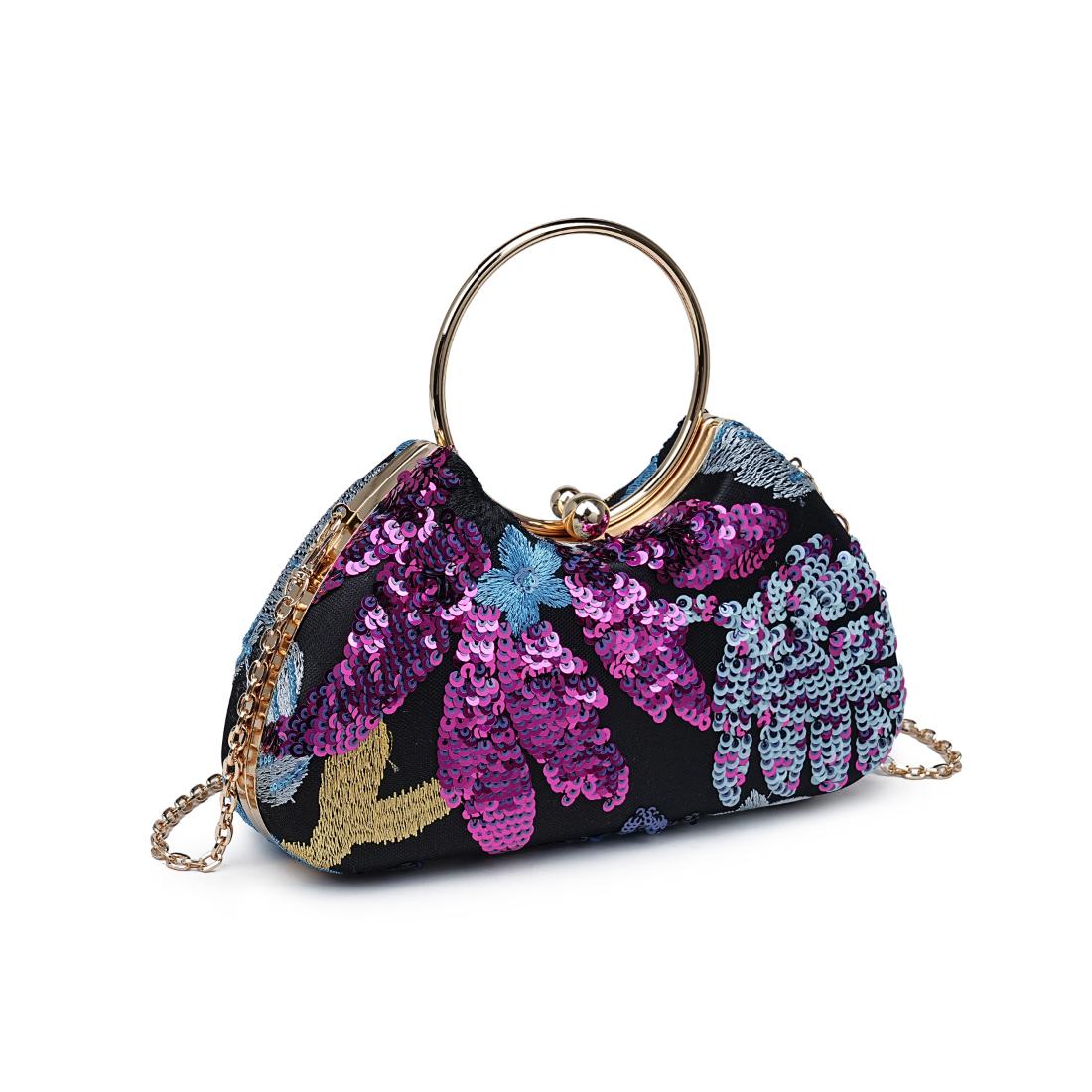 Product Image of Urban Expressions Phoebe Evening Bag 840611199454 View 6 | Black Multi