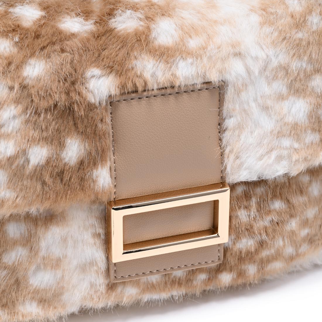 Urban Expressions Beverly - Faux Fur Crossbody 840504212437 View 8 | Fawn Natural