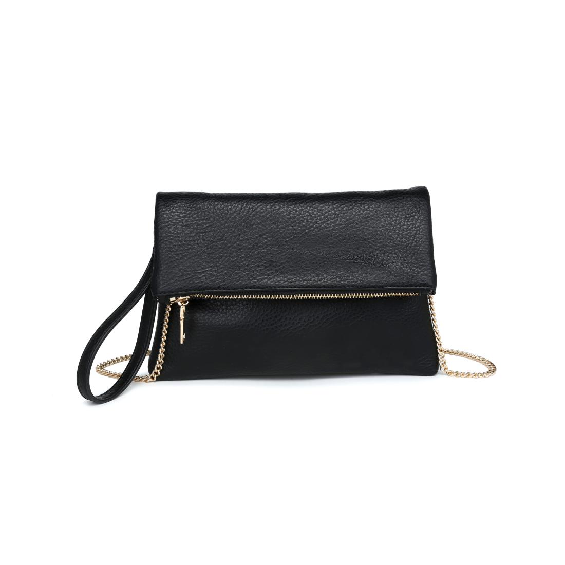 Product Image of Urban Expressions Luna Fold Crossbody 840611196354 View 5 | Black