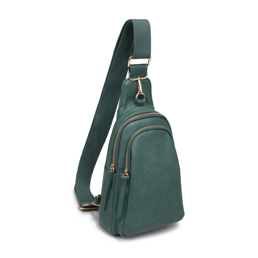 Product Image of Urban Expressions Strider Sling Backpack 840611198006 View 2 | Emerald
