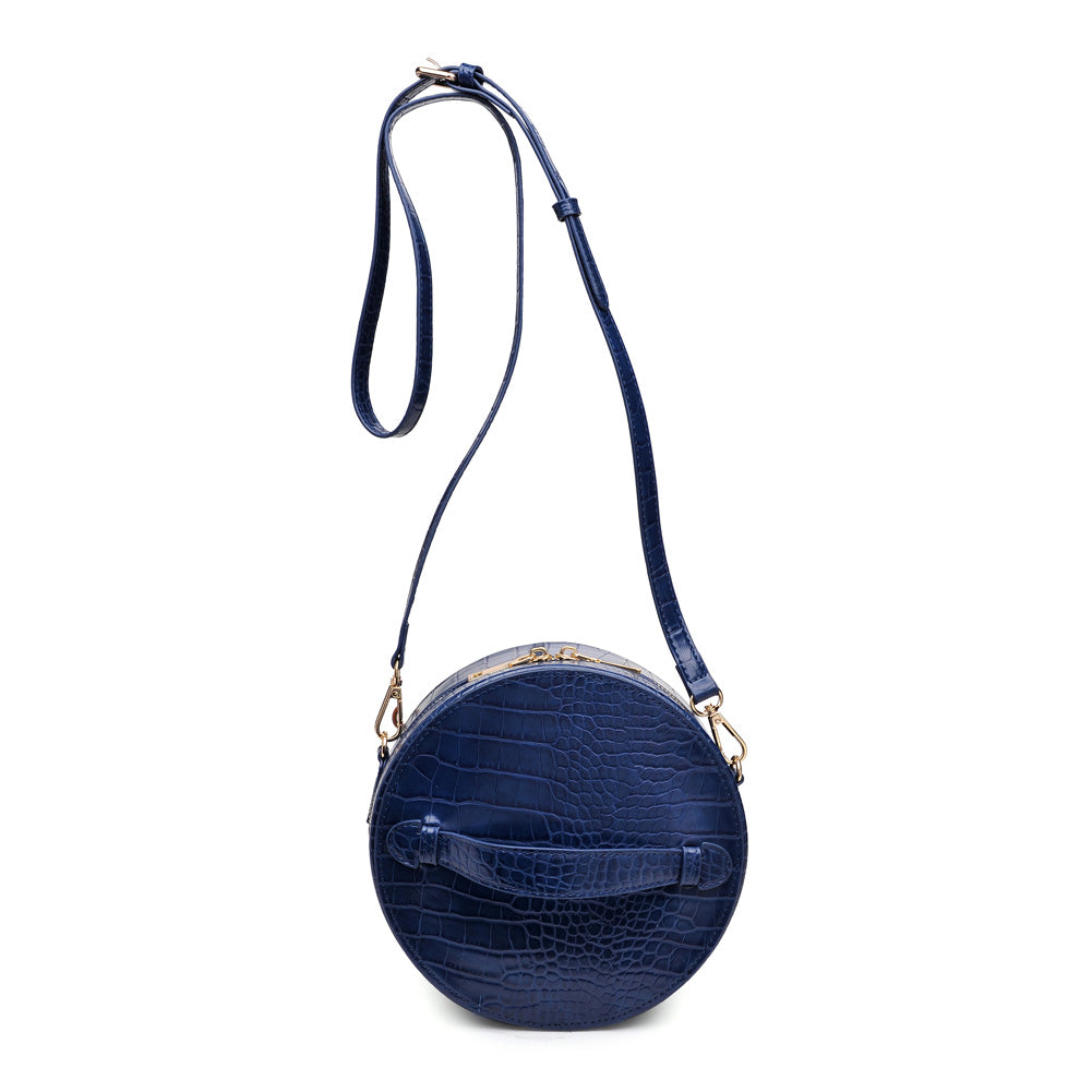 Woman wearing Navy Urban Expressions Sawyer Crossbody NA-840611152459 View 5 | Navy