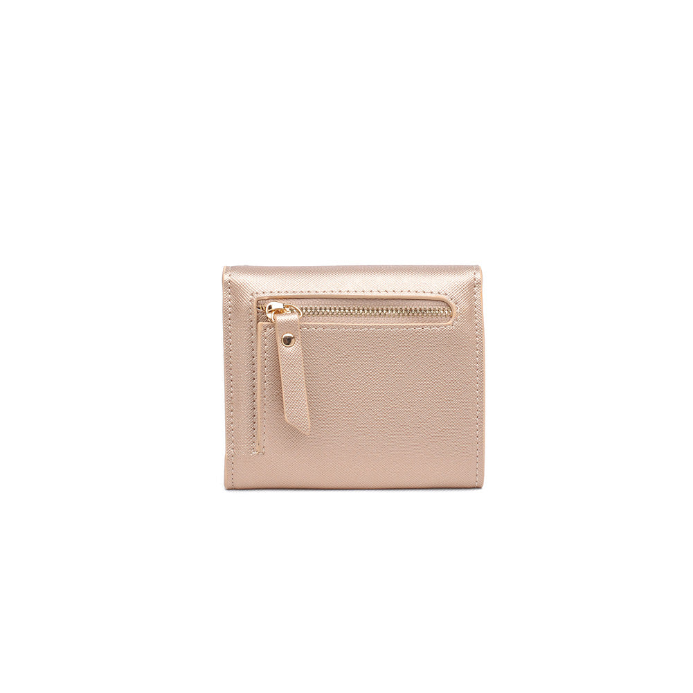 Woman wearing Rose Gold Urban Expressions Layla Wallet NA-840611154088 View 7 | Rose Gold