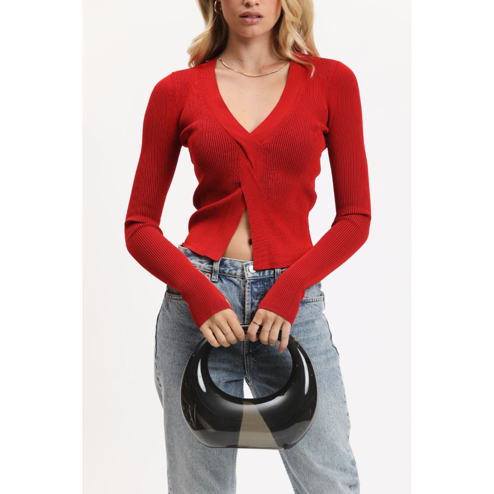 Woman wearing Smoke Urban Expressions Bess Evening Bag 840611109965 View 2 | Smoke