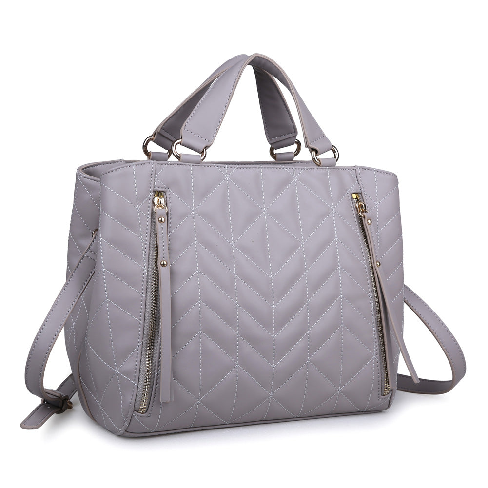 Product Image of Urban Expressions Simone Satchel NA-840611149992 View 2 | Grey