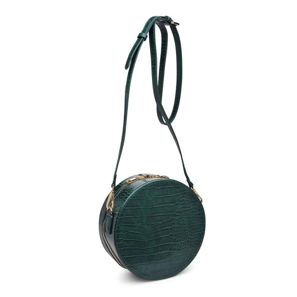 Woman wearing Emerald Urban Expressions Sawyer Crossbody NA-840611152473 View 6 | Emerald