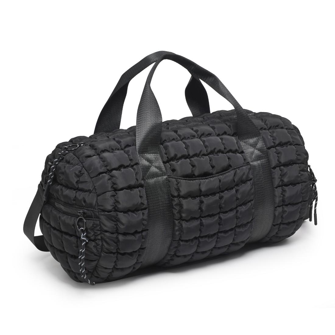 Product Image of Urban Expressions Dion - Quilted Puffer Duffel 818209013239 View 2 | Black