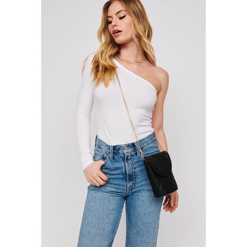 Woman wearing Black Urban Expressions Arlene Crossbody 818209017282 View 2 | Black