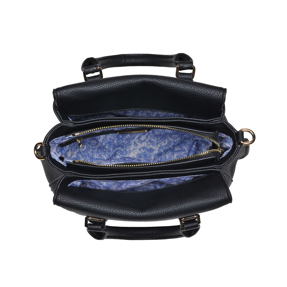 Product Image of Urban Expressions Emmylou Satchel NA-840611146465 View 4 | Black