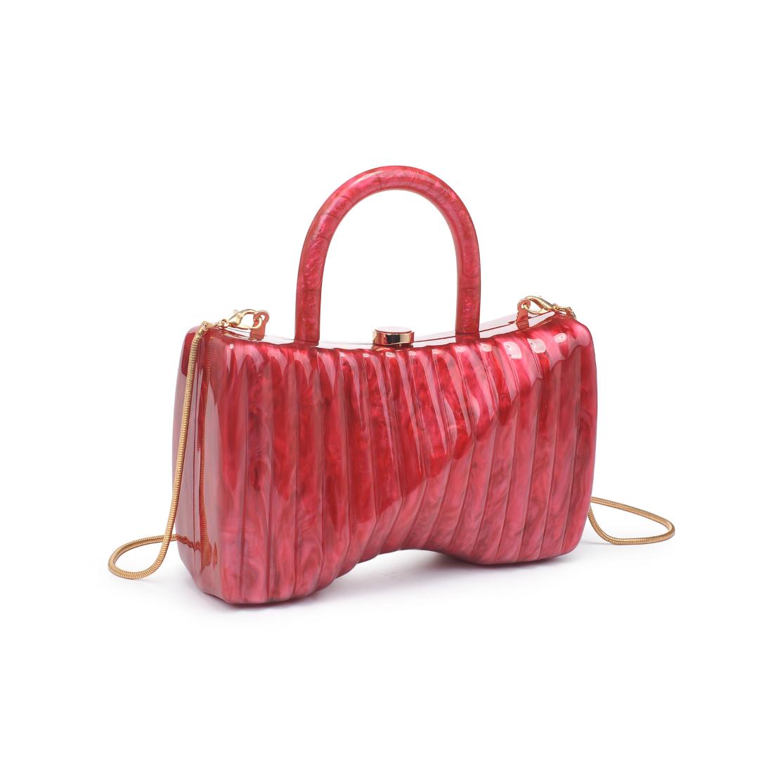 Woman wearing Red Urban Expressions Julie Evening Bag 840611198686 View 6 | Red