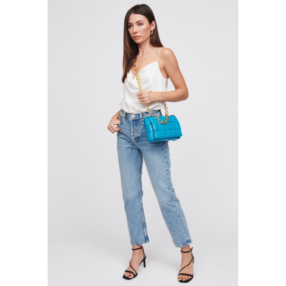 Woman wearing Ocean Urban Expressions Ines Crossbody 818209015066 View 3 | Ocean