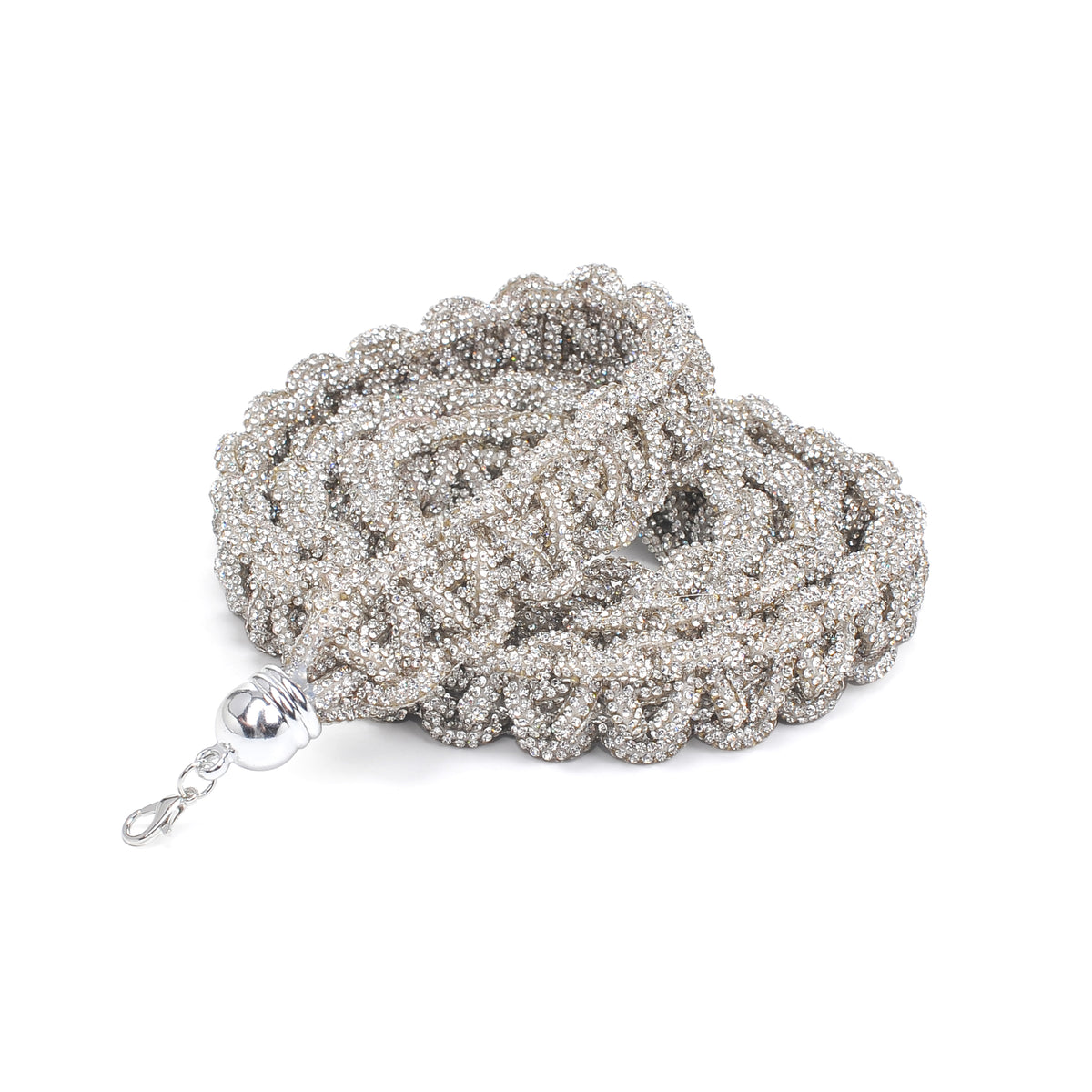 Woman wearing Silver Urban Expressions Silas Shoulder Strap 840611116369 View 5 | Silver