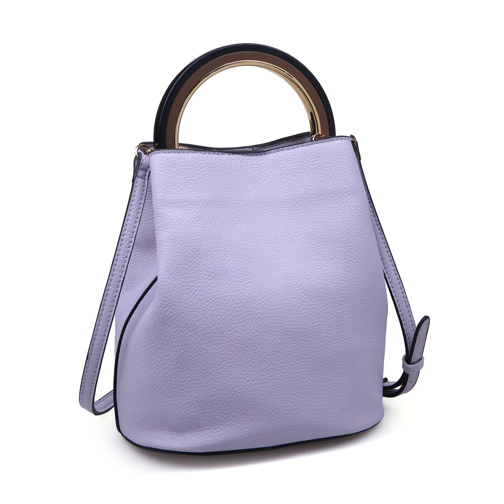 Woman wearing Lavender Urban Expressions Bernadette Crossbody 840611145444 View 6 | Lavender