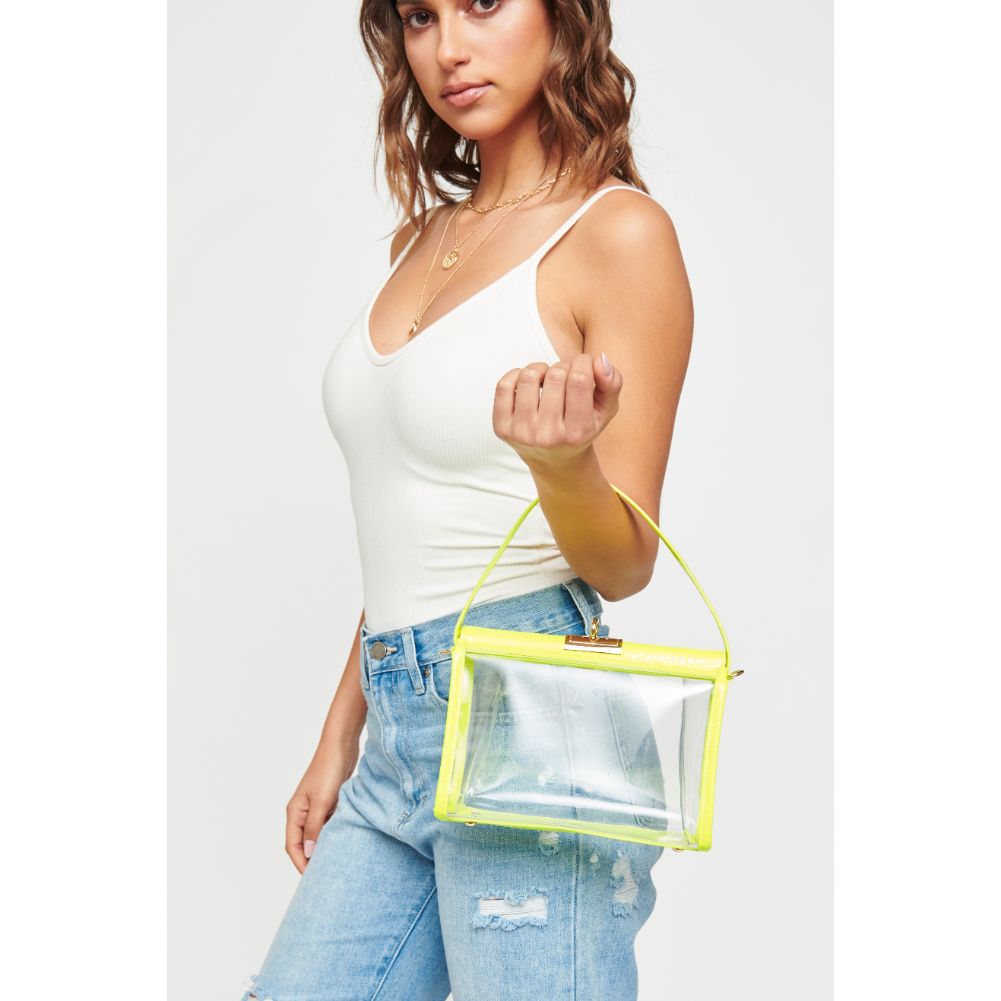 Woman wearing Neon Yellow Urban Expressions Judy Crossbody 840611170422 View 4 | Neon Yellow