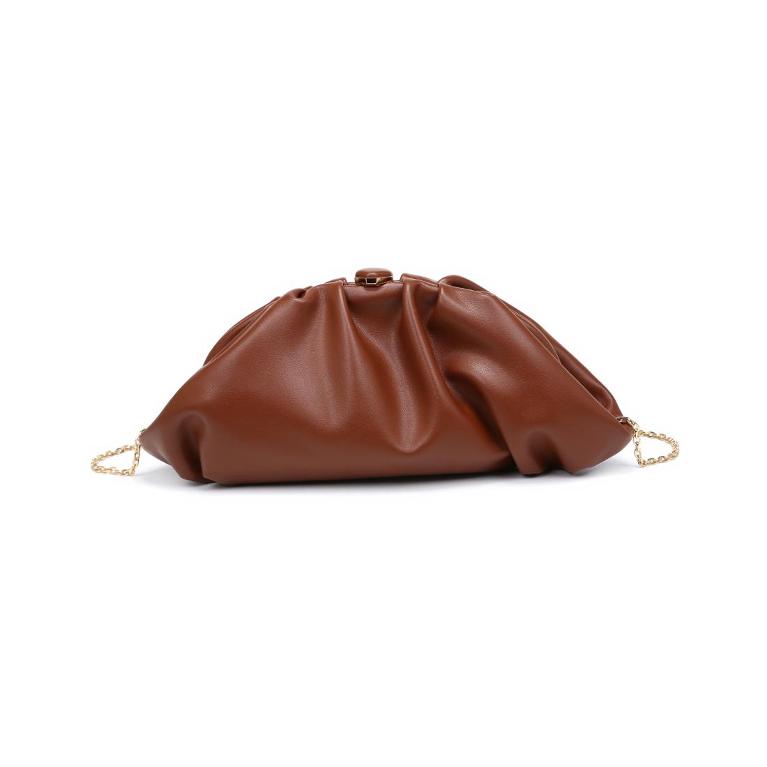 Woman wearing Chocolate Urban Expressions Jennifer Clutch 840504208249 View 7 | Chocolate