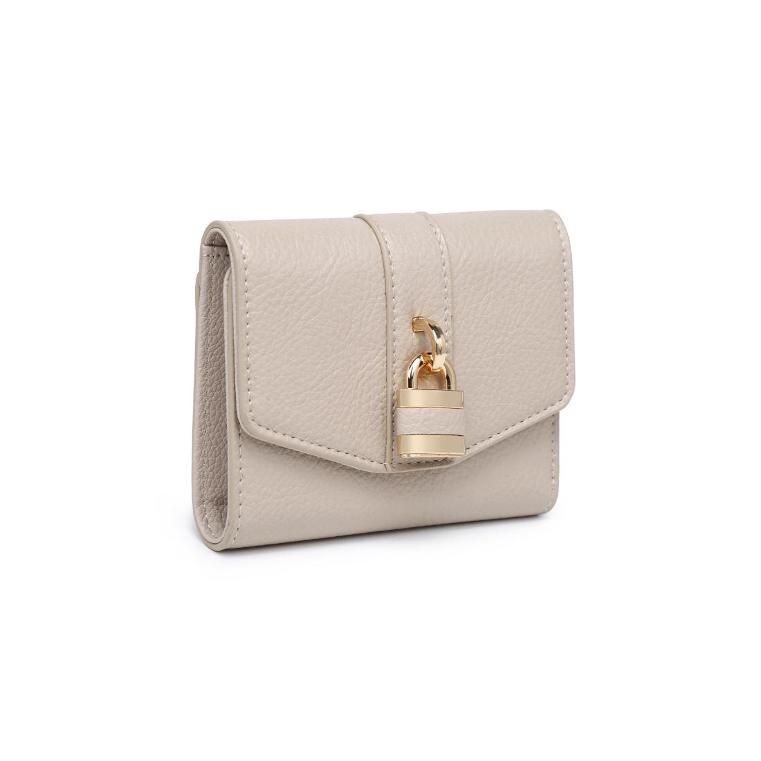 Woman wearing Oatmilk Urban Expressions Andie Wallet 840504208119 View 6 | Oatmilk