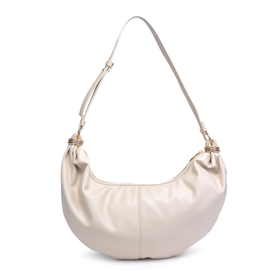 Woman wearing Ivory Urban Expressions Bianca Hobo 840611151148 View 7 | Ivory
