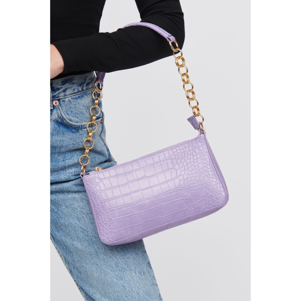 Woman wearing Lavender Urban Expressions Aster Shoulder Bag 818209015462 View 1 | Lavender