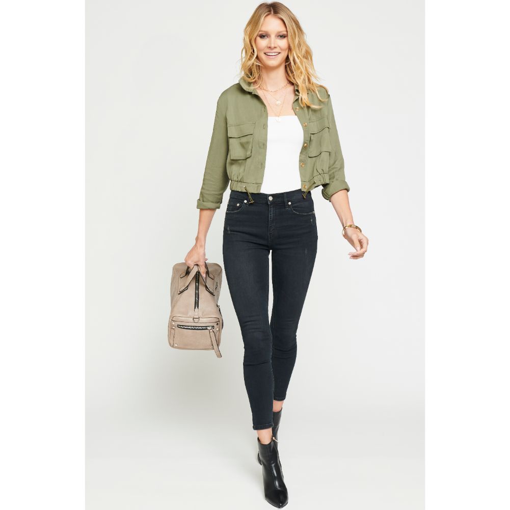 Woman wearing Mushroom Urban Expressions Paloma Weekender NA-840611156891 View 2 | Mushroom