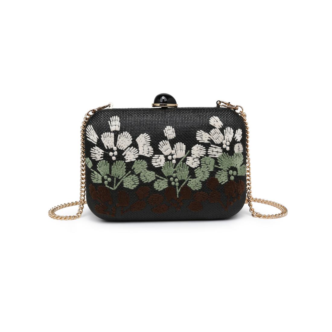 Woman wearing Black Urban Expressions Roley Evening Bag 840504208379 View 5 | Black