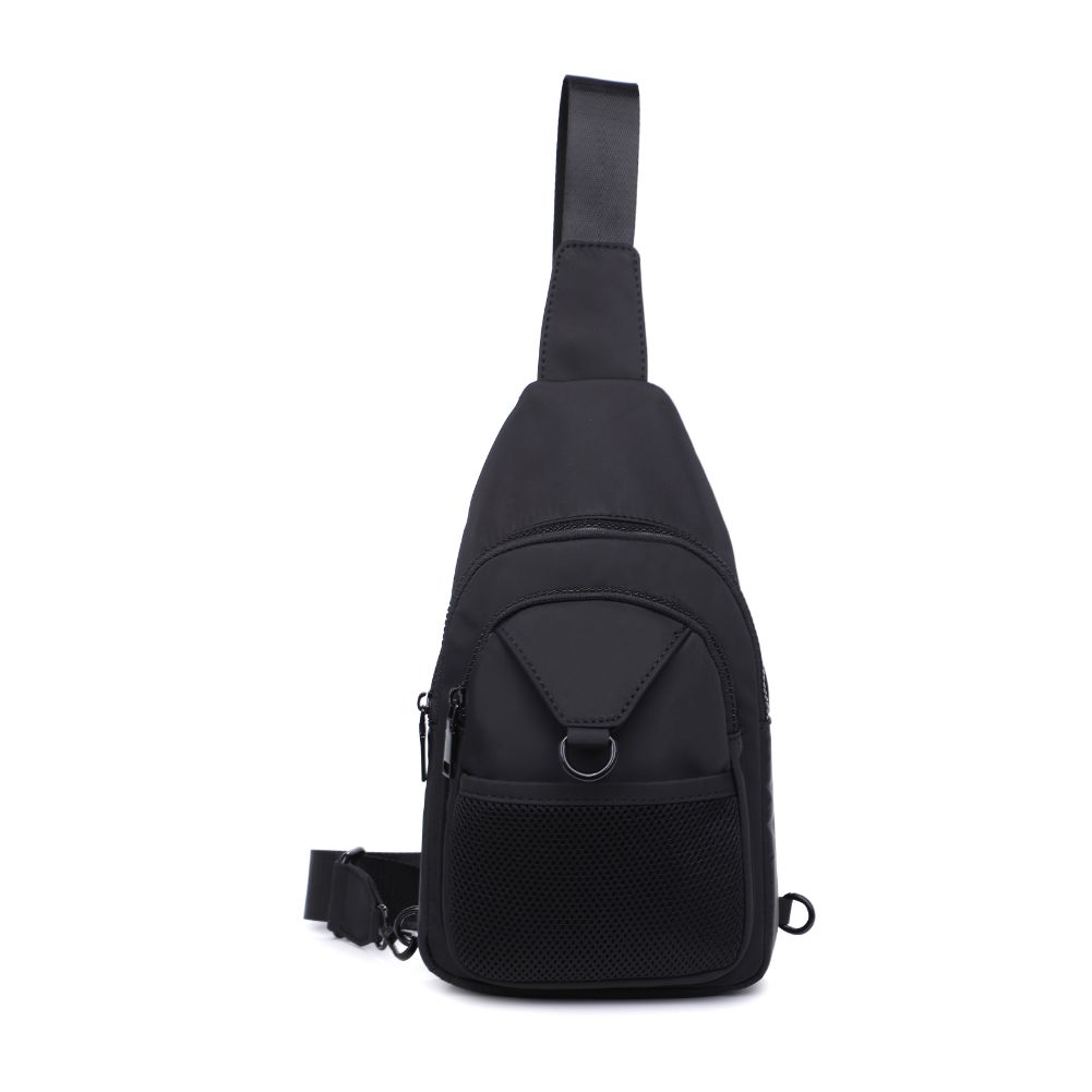 Woman wearing Black Urban Expressions Walker - Nylon Sling Backpack 840611110640 View 5 | Black