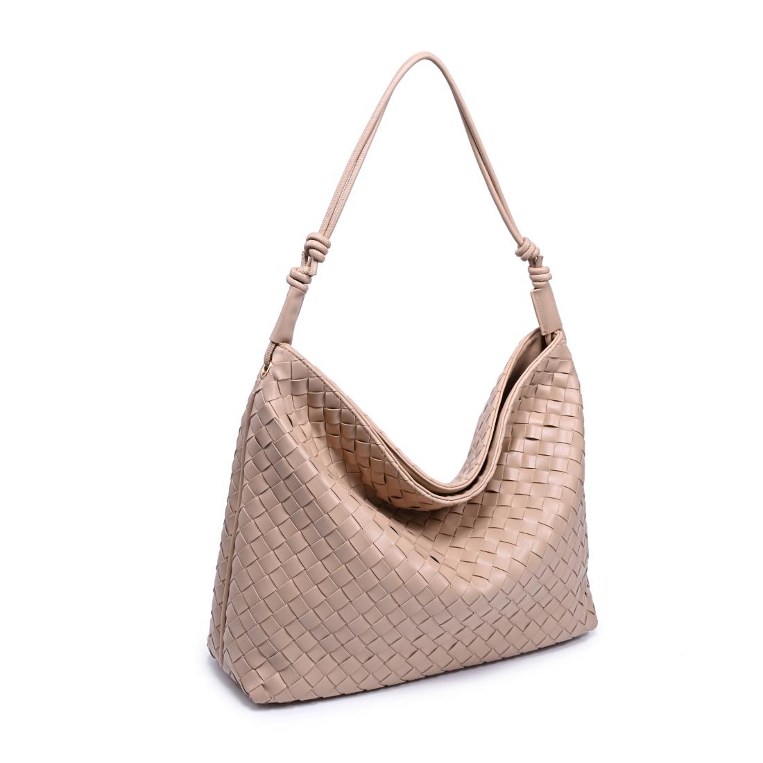 Woman wearing Almond Urban Expressions Theo Hobo 840504205606 View 6 | Almond