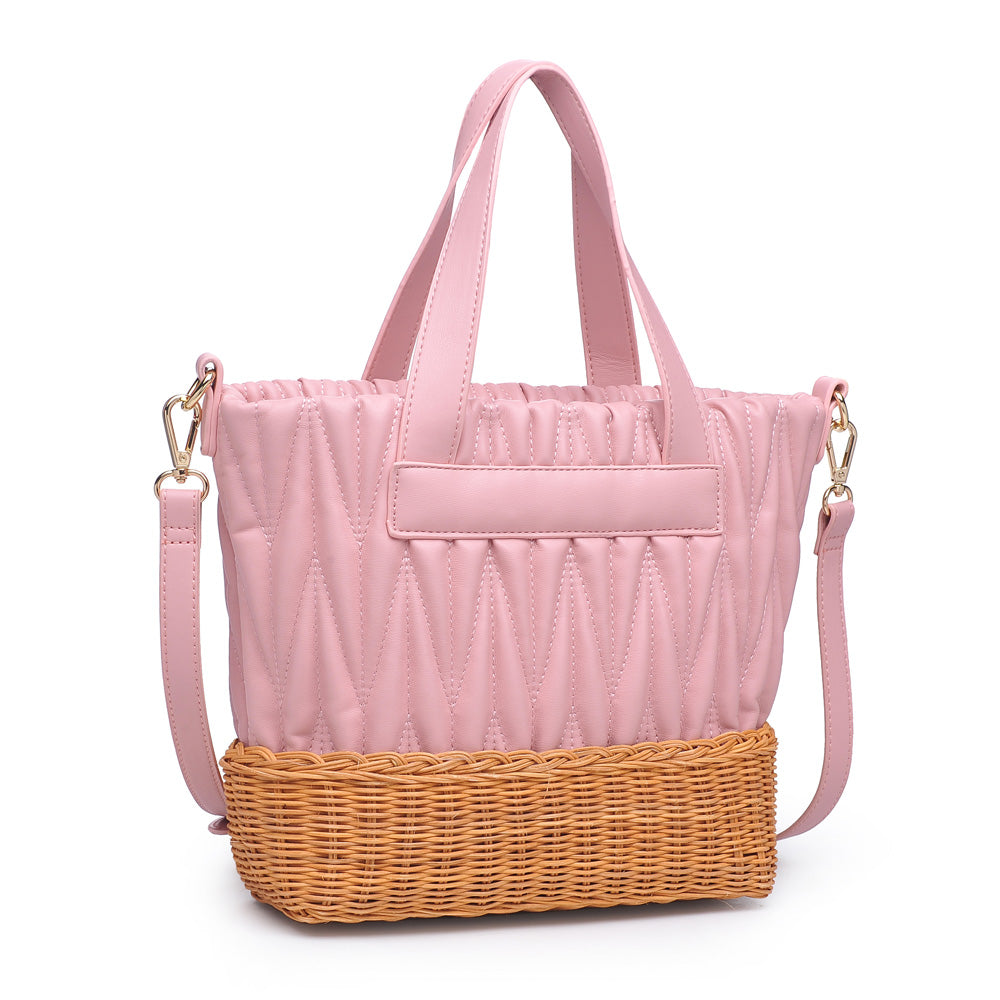 Woman wearing Pink Urban Expressions Esperanza Tote NA-840611158710 View 6 | Pink