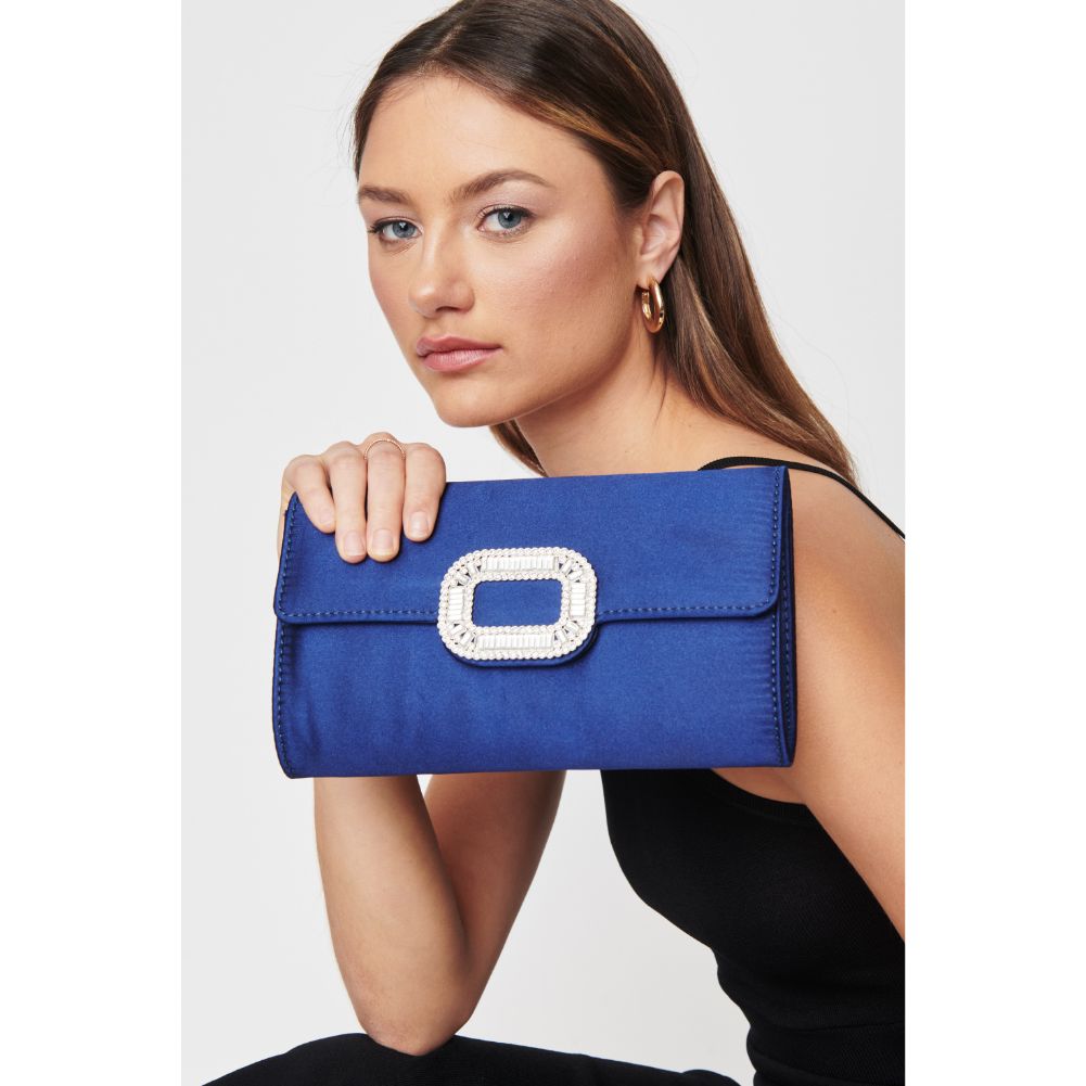 Woman wearing Navy Urban Expressions Skye Clutch 840611104281 View 1 | Navy