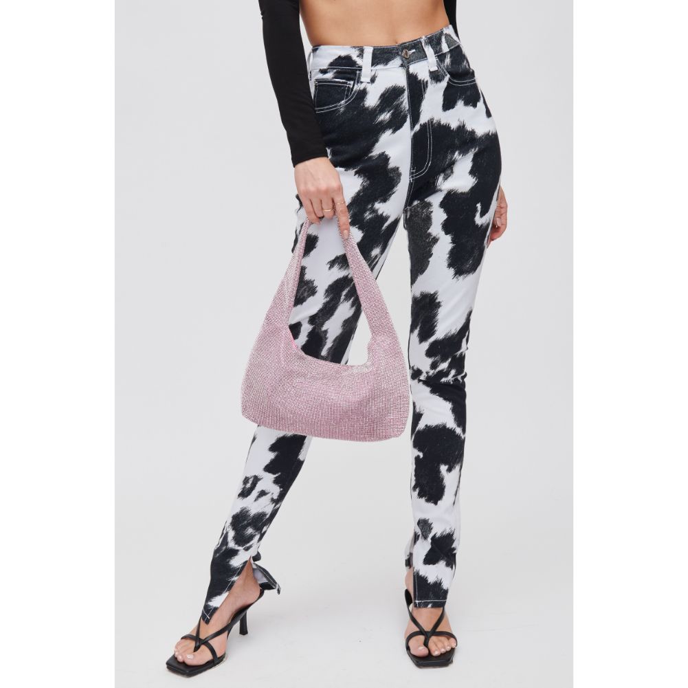 Woman wearing Pink Urban Expressions Soraka Evening Bag 840611108432 View 3 | Pink