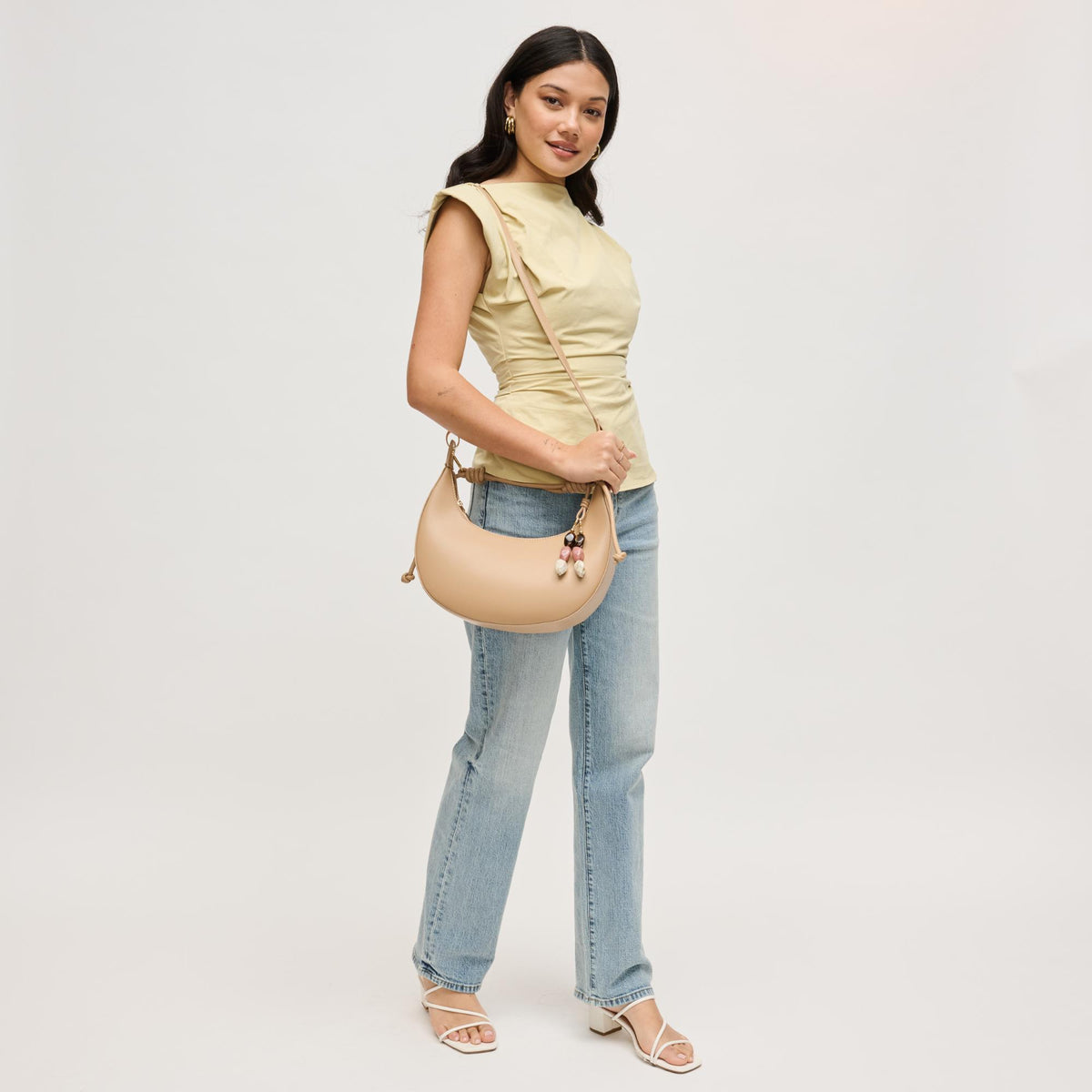Woman wearing Natural Urban Expressions Emilia Hobo 840504206443 View 3 | Natural