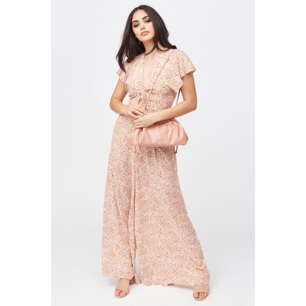 Woman wearing Pink Urban Expressions Macie Clutch 840611182418 View 2 | Pink