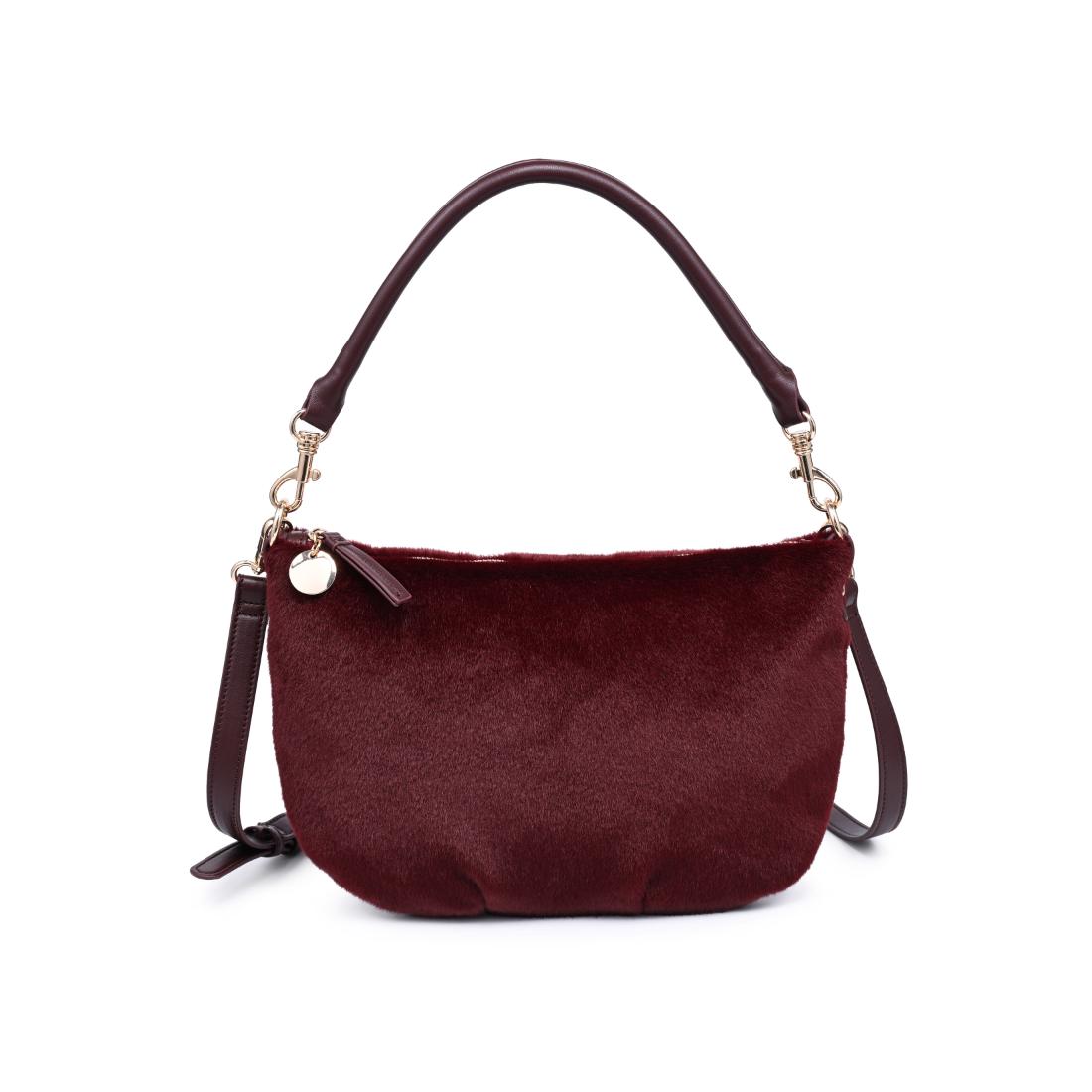 Urban Expressions Jordan - Fur Crossbody 840504211843 View 5 | Burgundy