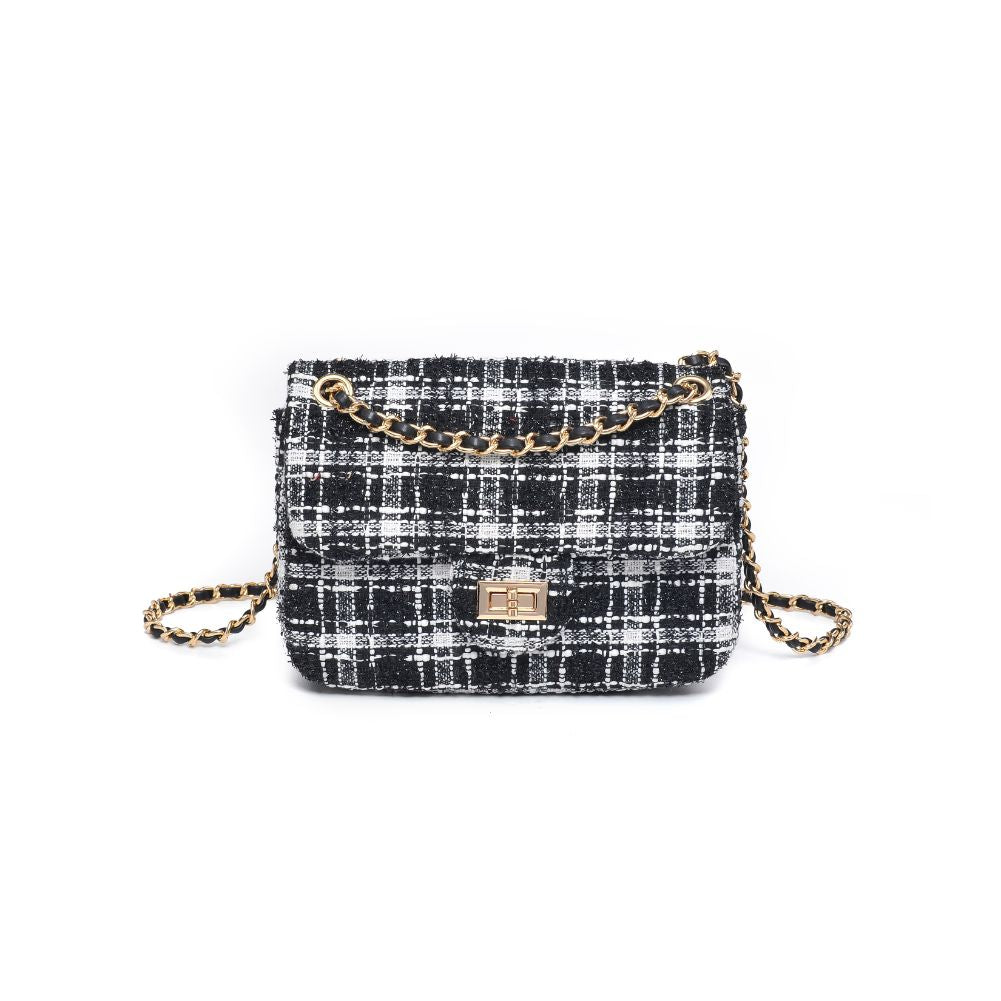 Product Image of Urban Expressions Alexina Crossbody 840611103116 View 5 | Black White