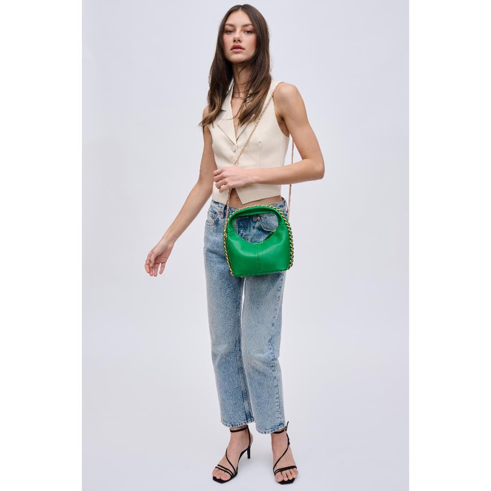 Woman wearing Green Urban Expressions Lita Crossbody 840611121509 View 4 | Green