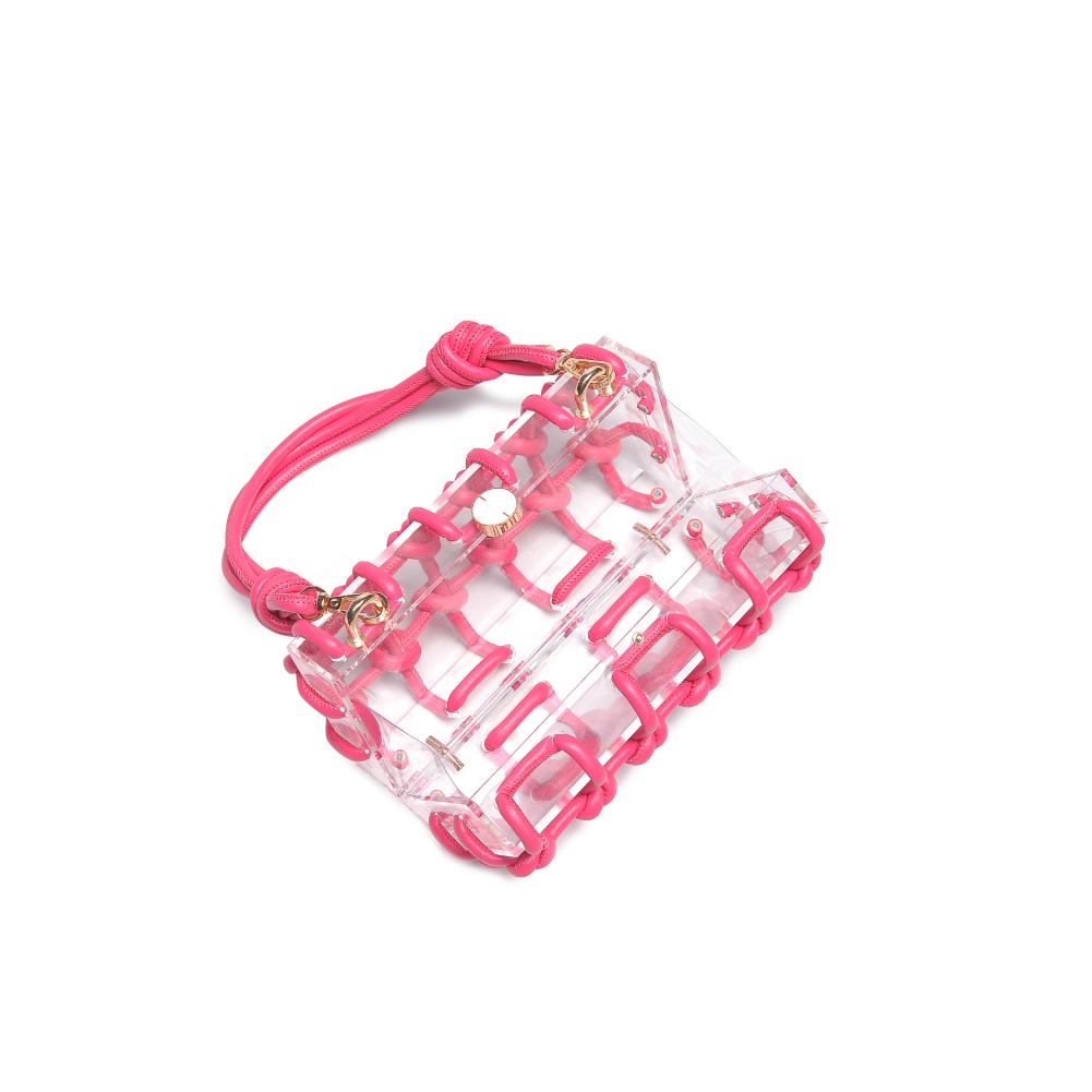 Woman wearing Hot Pink Urban Expressions Mavis Evening Bag 840611191656 View 9 | Hot Pink