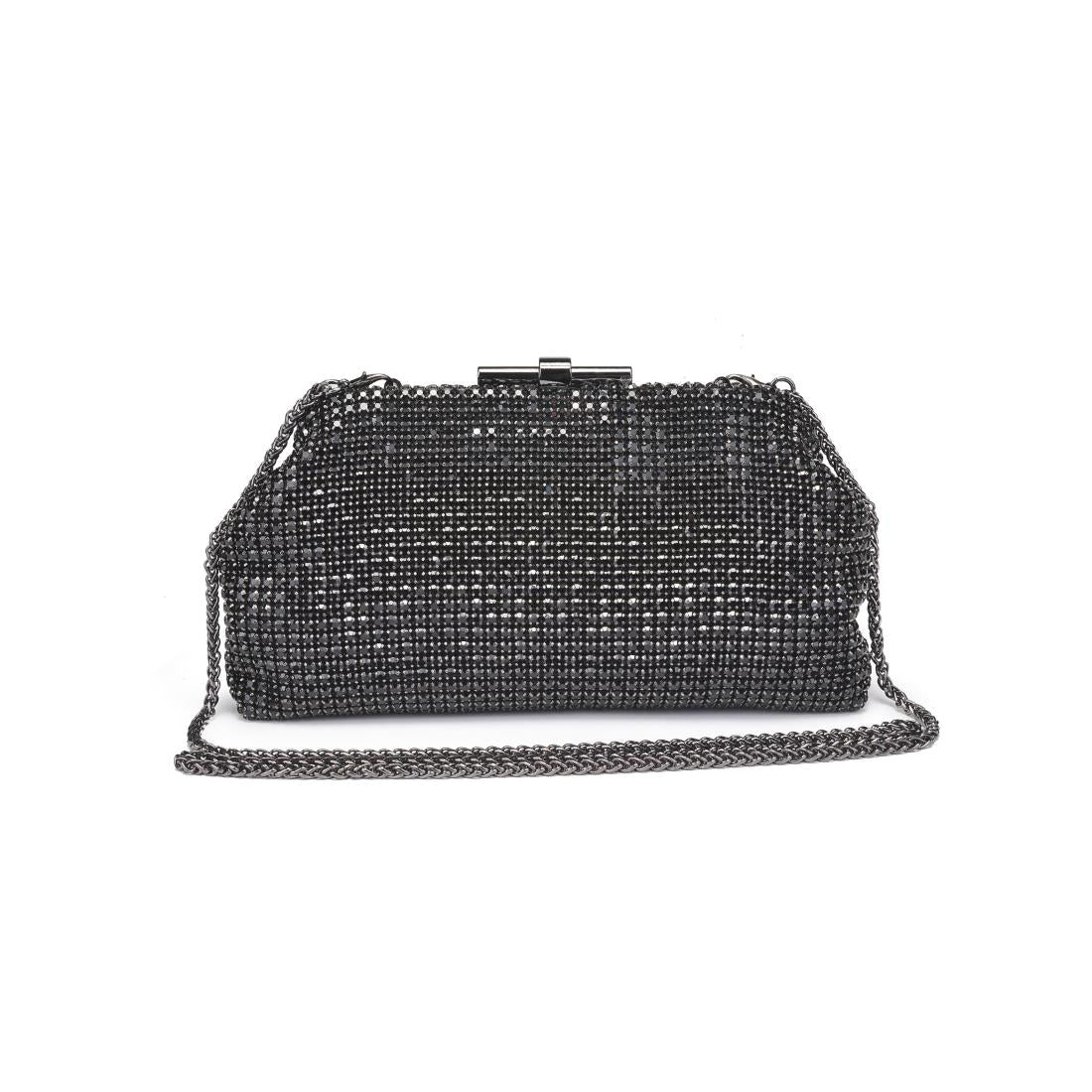 Product Image of Urban Expressions Delfina Evening Bag 840611198648 View 7 | Black