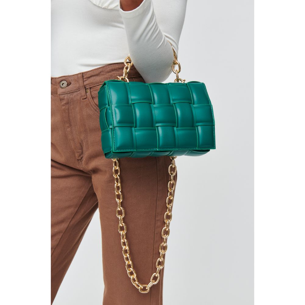 Woman wearing Emerald Urban Expressions Ines Crossbody 840611100474 View 4 | Emerald