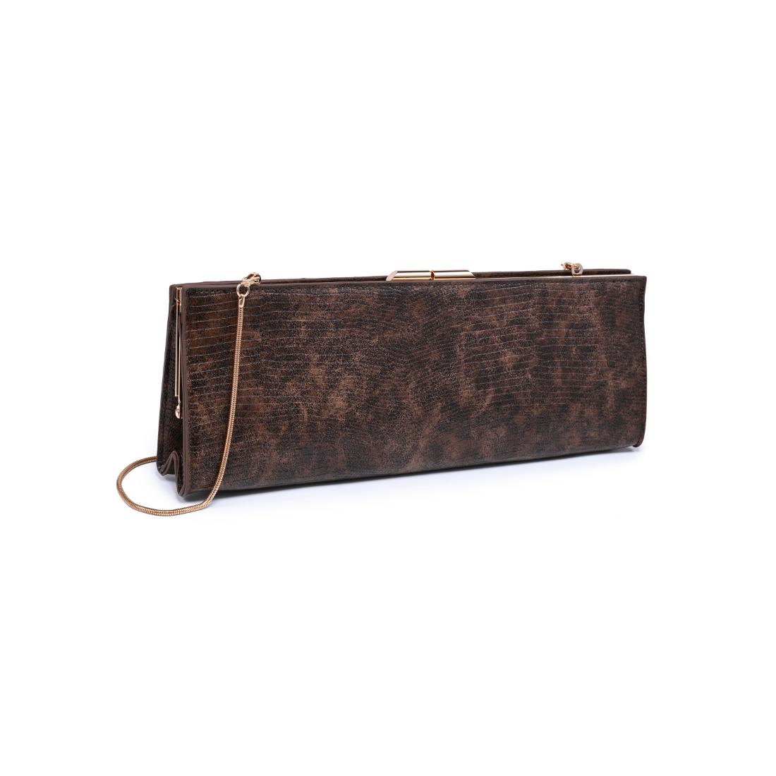 Urban Expressions Nazlee - Lizard Clutch 840504212642 View 6 | Brown