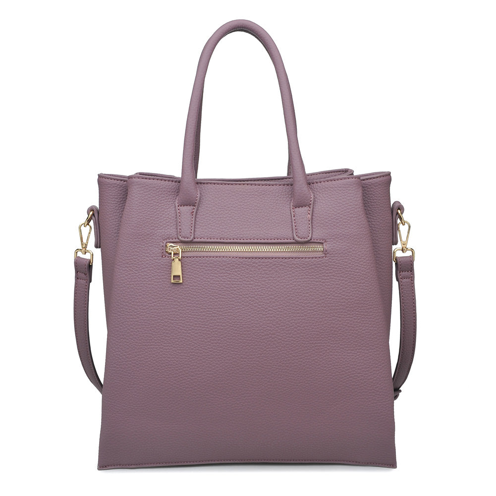 Product Image of Urban Expressions Dante Tote NA-840611150646 View 3 | Mauve
