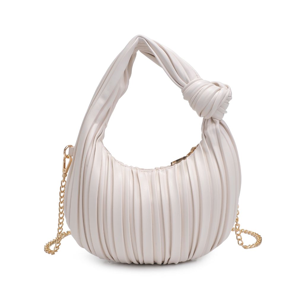 Woman wearing Oatmilk Urban Expressions Fawna  - Pleated Crossbody 840611106414 View 7 | Oatmilk