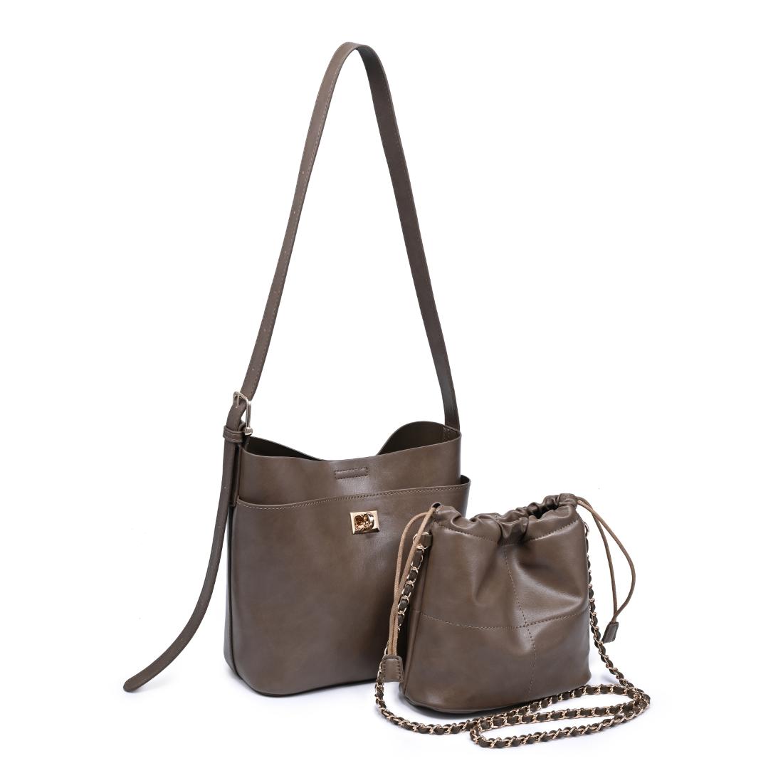 Urban Expressions Margaux Bucket 840504211768 View 2 | Taupe