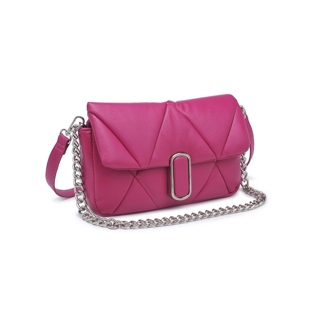 Woman wearing Fuchsia Urban Expressions Anderson Crossbody 840611121752 View 6 | Fuchsia