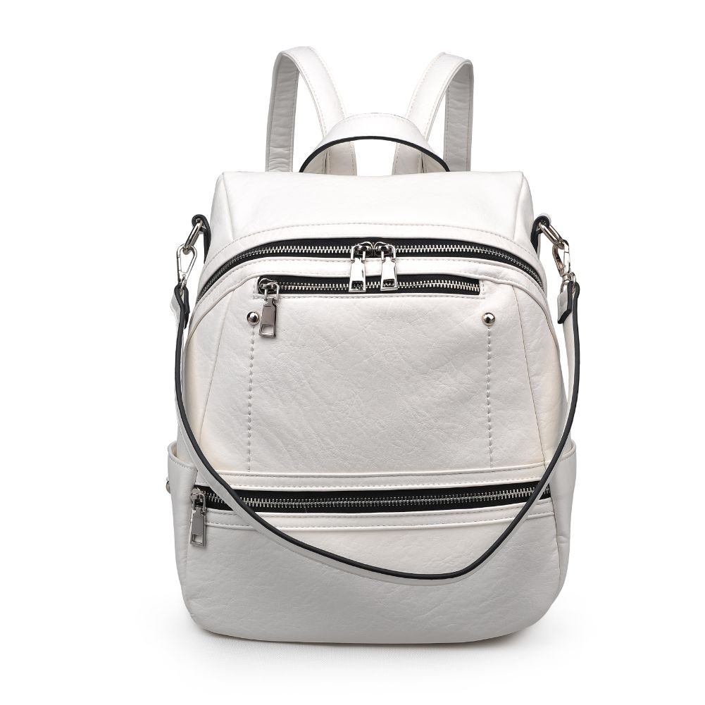 Product Image of Urban Expressions Juliette Textured Backpack NA-840611164711 View 1 | White