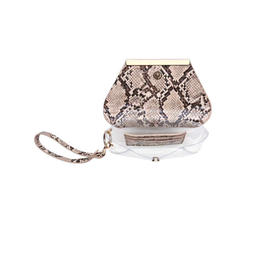 Product Image of Urban Expressions Reese Snake Wristlet NA-840611163424 View 8 | Natural