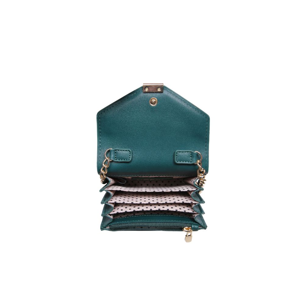 Product Image of Urban Expressions Jasmine - Croc Crossbody 840611165329 View 4 | Emerald
