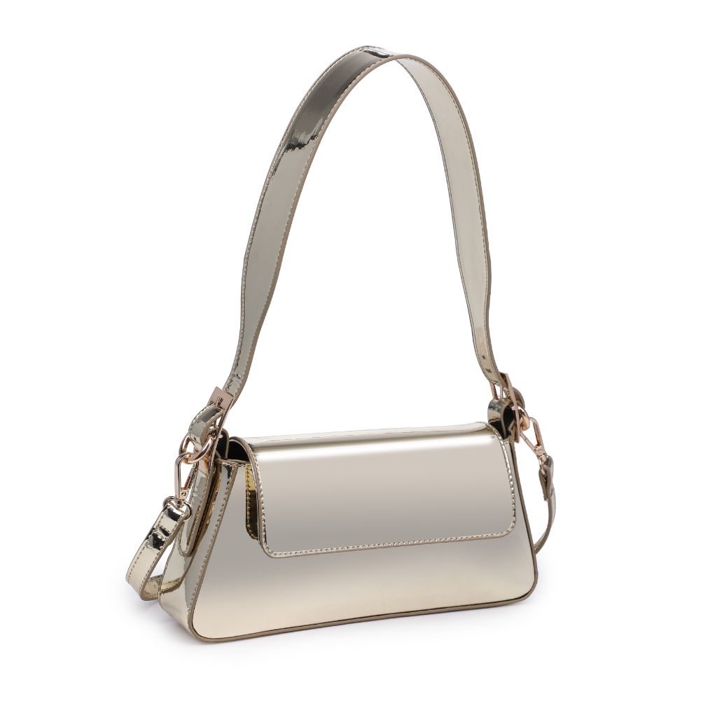 Woman wearing Gold Urban Expressions Donna Crossbody 840611120649 View 6 | Gold